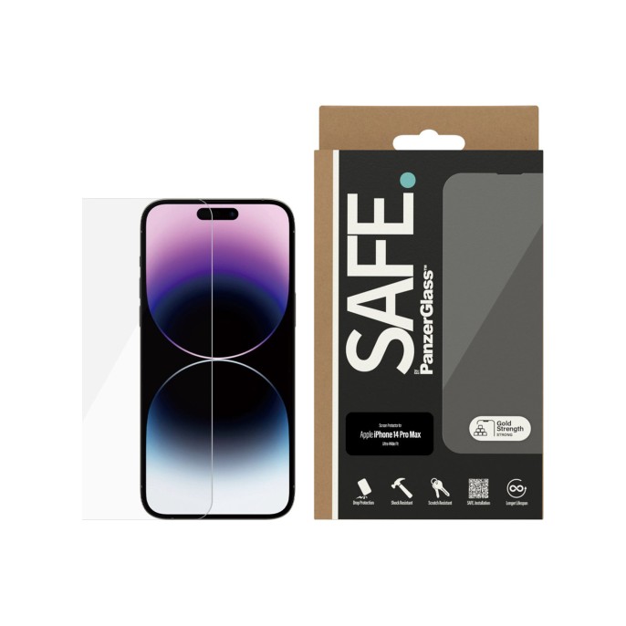 Safe by panzerglass ultra-wide fit screenprotector iphone 14 pro max