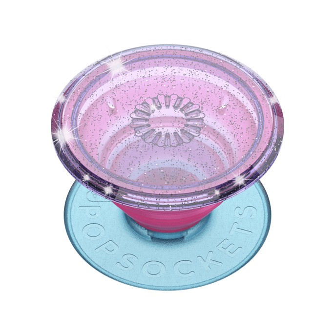 Popsockets popgrip - afneembaar - transculent glitter lavender