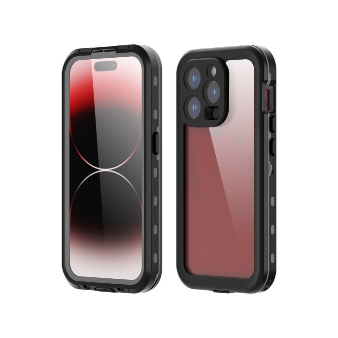 Redpepper dot plus waterproof backcover iphone 15 pro - zwart