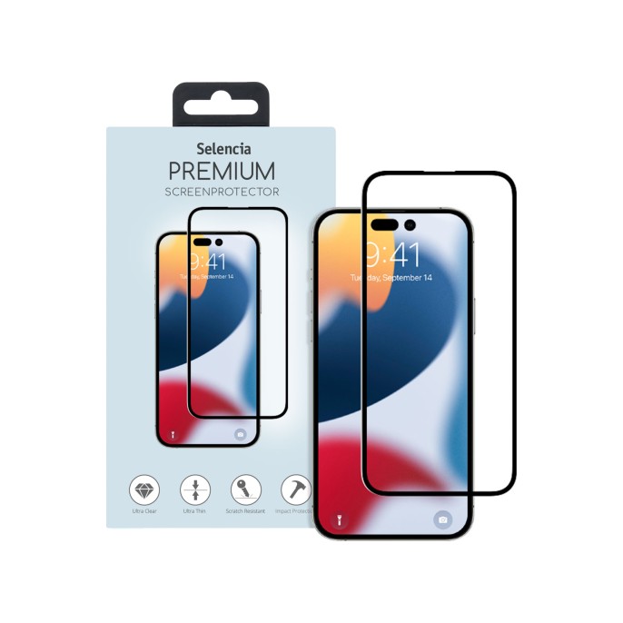 Selencia gehard glas premium screenprotector iphone 14 pro max