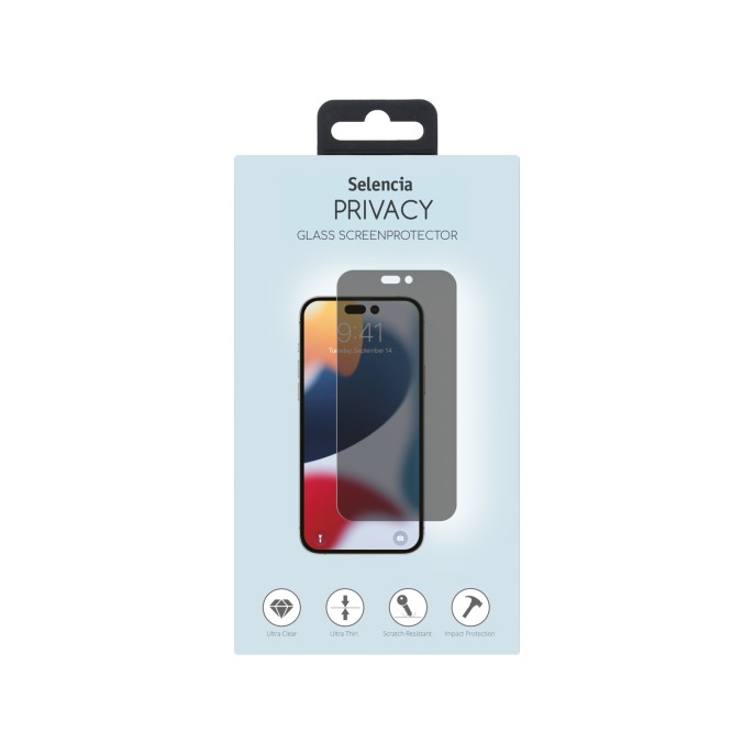 Selencia gehard glas privacy screenprotector iphone 14 pro max