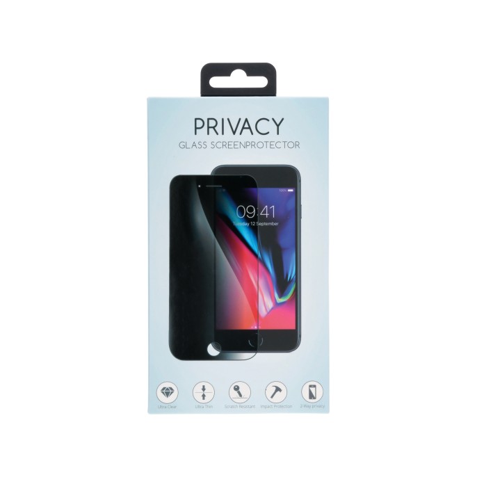 Selencia gehard glas privacy screenprotector iphone se (2022 / 2020)