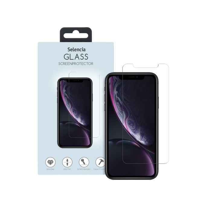 Selencia gehard glas screenprotector voor iphone 12 (pro) / 11 / xr