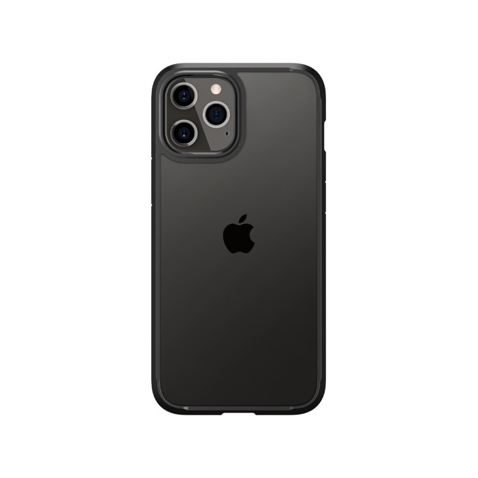 Spigen ultra hybrid backcover iphone 12 pro max - zwart