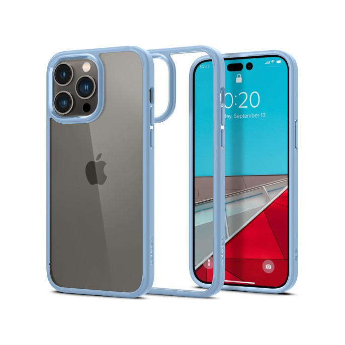 Spigen ultra hybrid backcover iphone 14 pro max - blauw