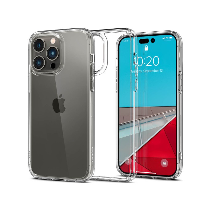 Spigen ultra hybrid backcover iphone 14 pro max - transparant