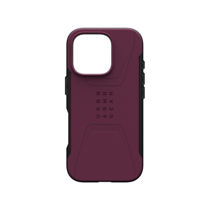 Uag civilian backcover magsafe iphone 16 pro - bordeaux