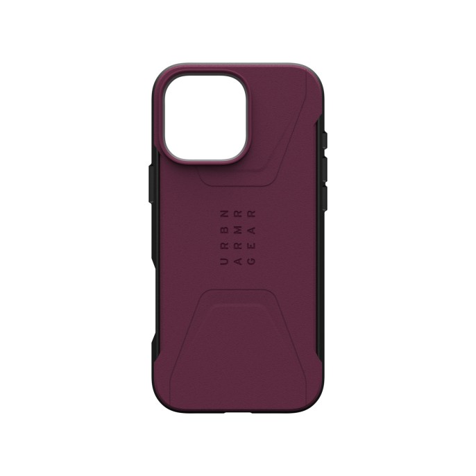 Uag civilian backcover magsafe iphone 16 pro max - bordeaux