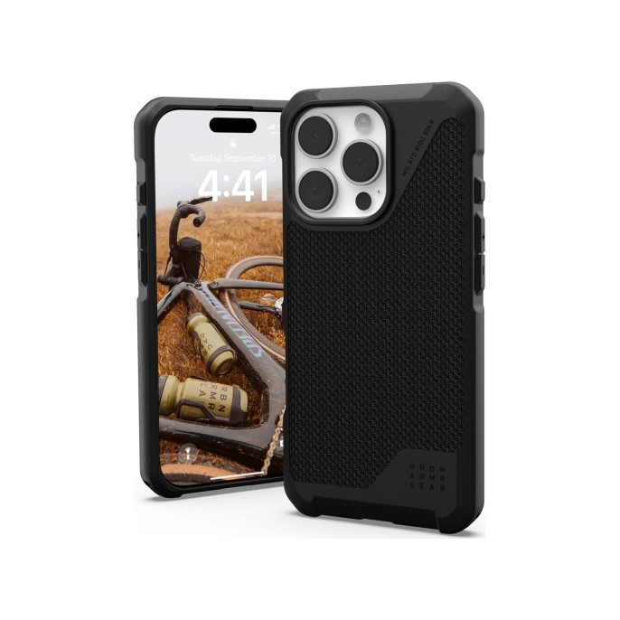 Uag metropolis lt magsafe backcover iphone 16 pro - kevlar black