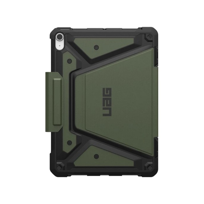 Uag metropolis se bookcase ipad air 11 inch (2024) m2 / air 5 (2022) / air 4 (2020) - olive