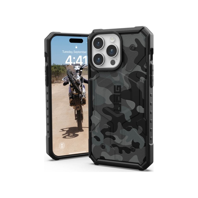 Uag pathfinder backcover iphone 15 pro max - midnight camo