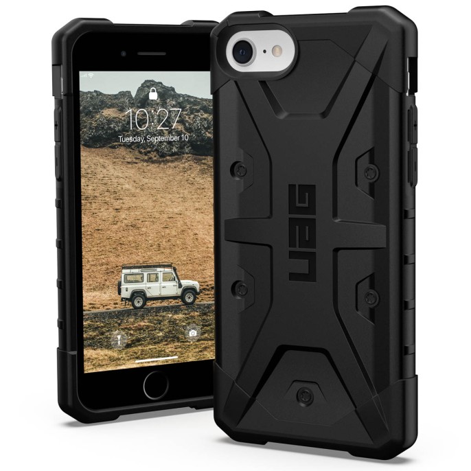 Uag pathfinder backcover iphone se (2022 / 2020) / 8 / 7 / 6(s) - zwart