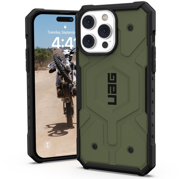 Uag pathfinder backcover magsafe iphone 14 pro max - olive