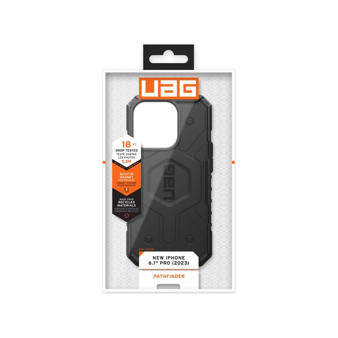 Uag pathfinder backcover magsafe iphone 15 pro - zwart