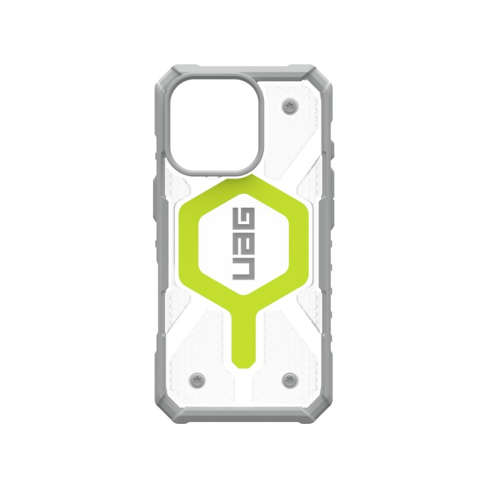 Uag pathfinder backcover magsafe met polsbandje iphone 16 pro - active neon