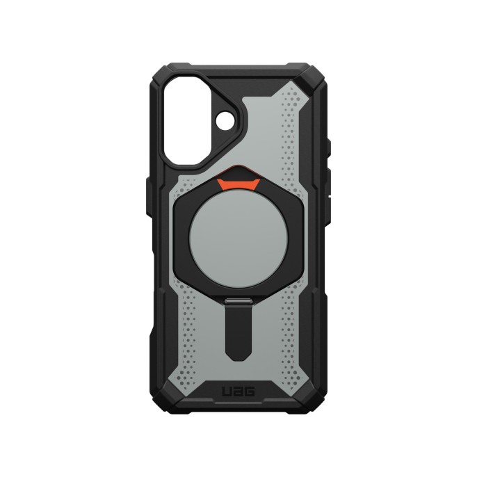 Uag plasma xte backcover magsafe iphone 16 - black / orange