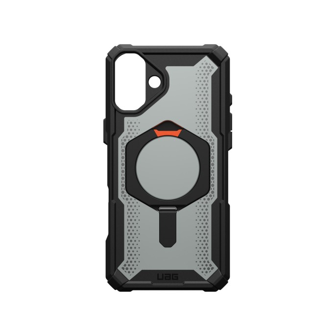 Uag plasma xte backcover magsafe iphone 16 plus - black / orange