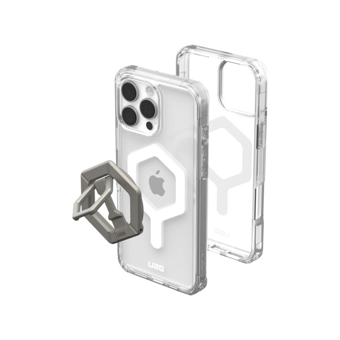 Uag plyo pro backcover + magnetic ring stand iphone 16 pro max - ice