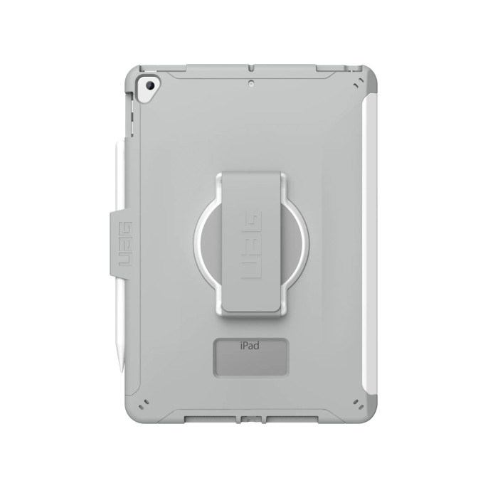 Uag scout healthcare backcover met strap ipad 9 (2021) 10.2 inch / ipad 8 (2020) 10.2 inch / ipad 7 (2019) 10.2 inch - wit / grijs