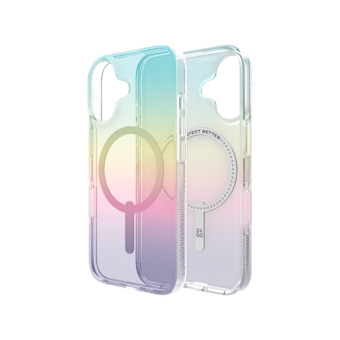 Zagg milan snap case met magsafe iphone 16 - iridescent