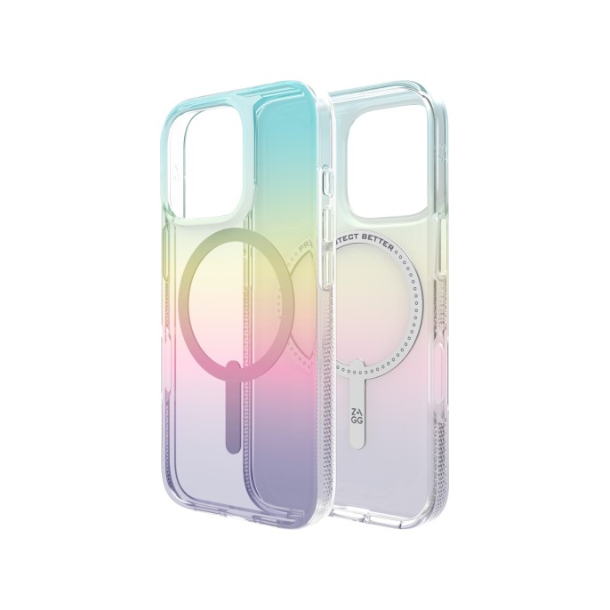 Zagg milan snap case met magsafe iphone 16 pro - iridescent