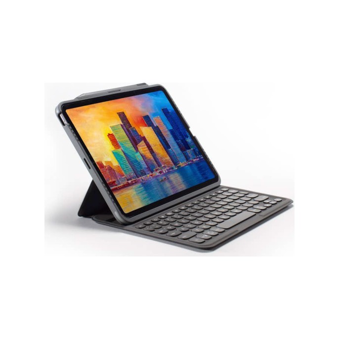 Zagg pro keys keyboard bookcase ipad pro 12.9 (2018 - 2022) - charcoal