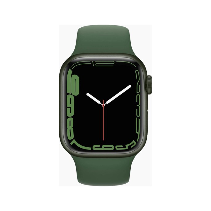 Apple Watch Series 7 41mm Aluminum Green Wifi Black Sport Band - A-grade